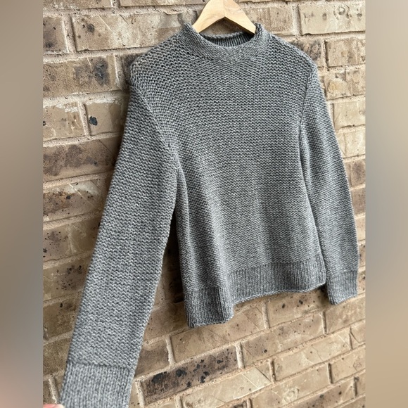 TSE Women's CASHMERE LINKS STITCH MOCKNECK Sweater Sz M - Picture 7 of 11